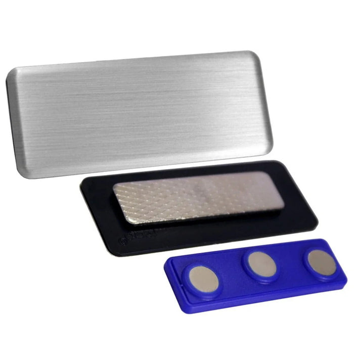 Magnetic Batch Silver  (60X25MM)