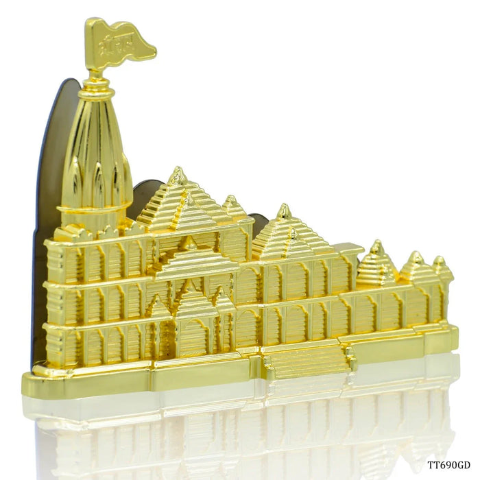 Table Top With Card Holder Ram Mandir Gold