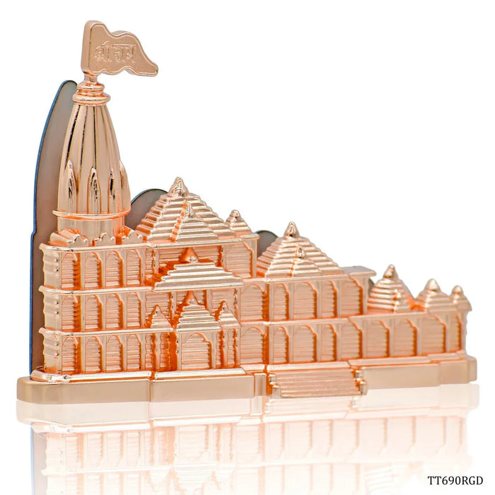 Table Top With Card Holder Ram Mandir Rose Gold TT690RGD
