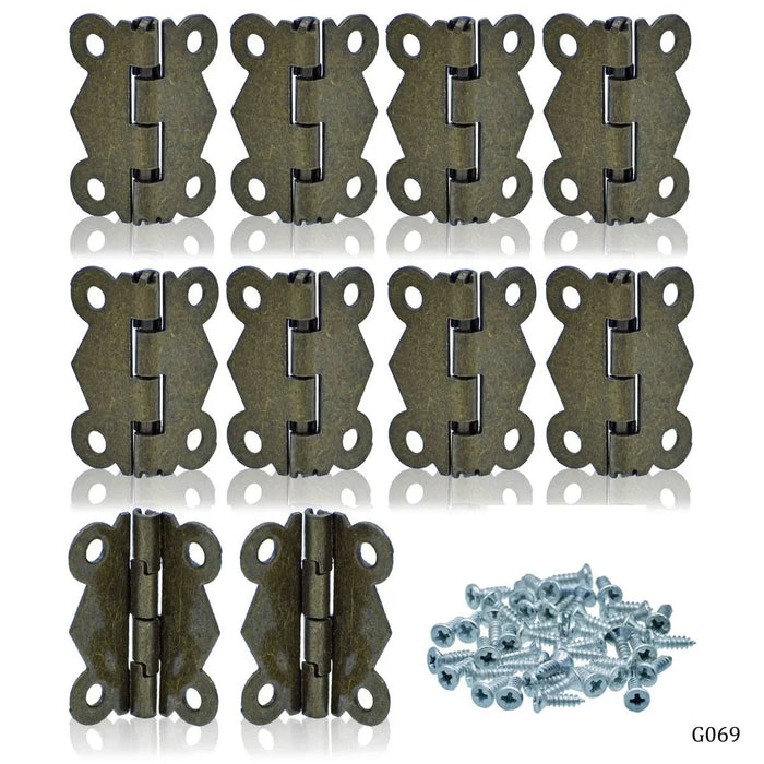 Metal Fitting Hinges Fancy Big 10 Pcs 26X31MM