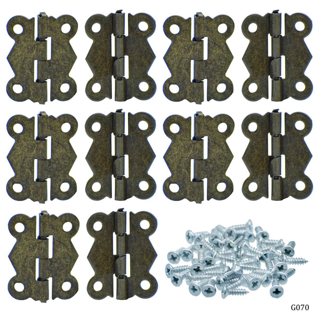 jags-mumbai Chains & Hooks Metal Fitting Hinges Fancy Medium 10 Pcs 19X25MM