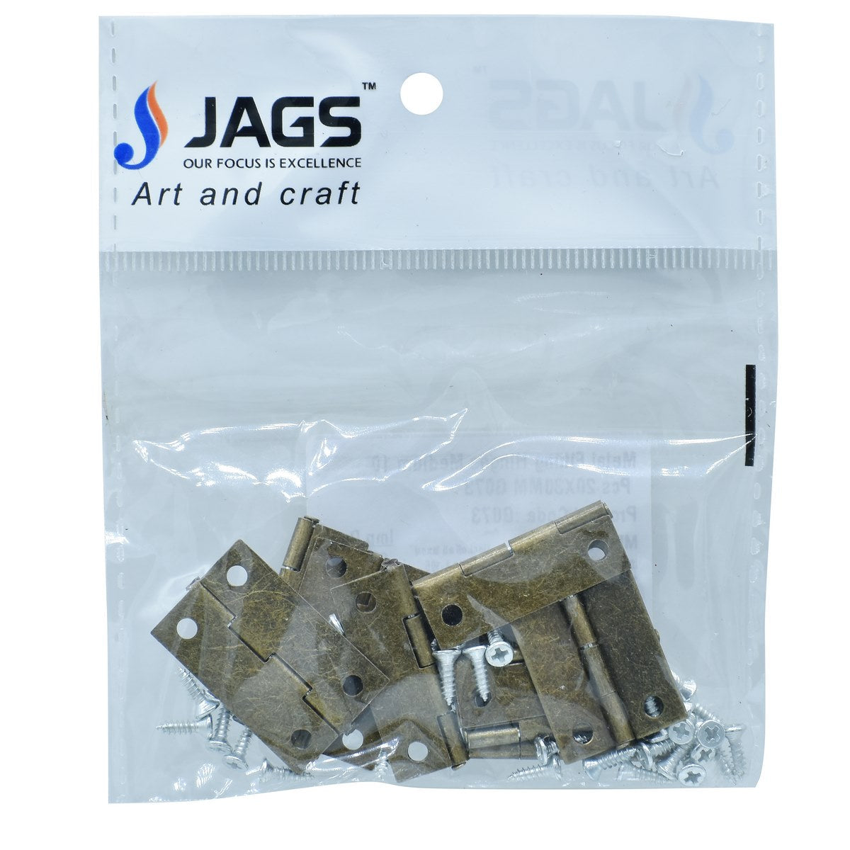 jags-mumbai Chains & Hooks Metal Fitting Hinges Medium (10 Pcs) (20X30MM)