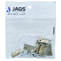 jags-mumbai Chains & Hooks Metal Fitting Hinges Small 10 Pcs 16X25MM G074