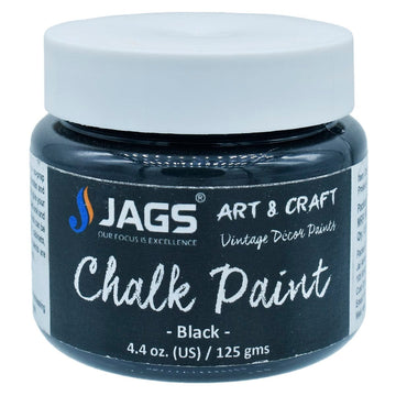 jags-mumbai Chalk Paint Jags Art Chalk Paint Black 4.4 Oz 125ML JACP00