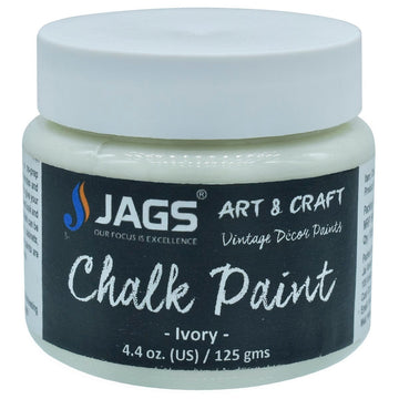 Jags Art Chalk Paint Ivory 4.4 Oz 125ML JACP18