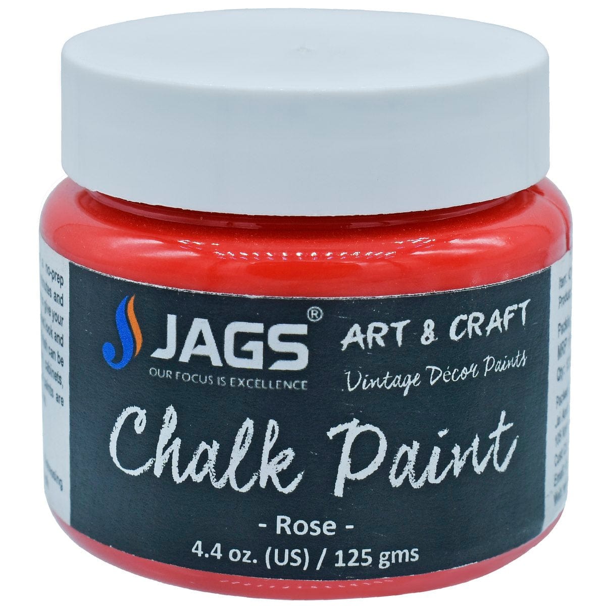 jags-mumbai Chalk Paint Jags Art Chalk Paint Rose 3.4fl Oz 125ML JACP08