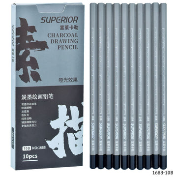 Superior Charcoal Drawing Pencil (10Pcs)