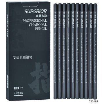 Superior Professional Charcoal Pencil 10Pcs Soft
