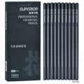 jags-mumbai Charcoal Pencils Superior Professional Charcoal Pencil 10Pcs Soft