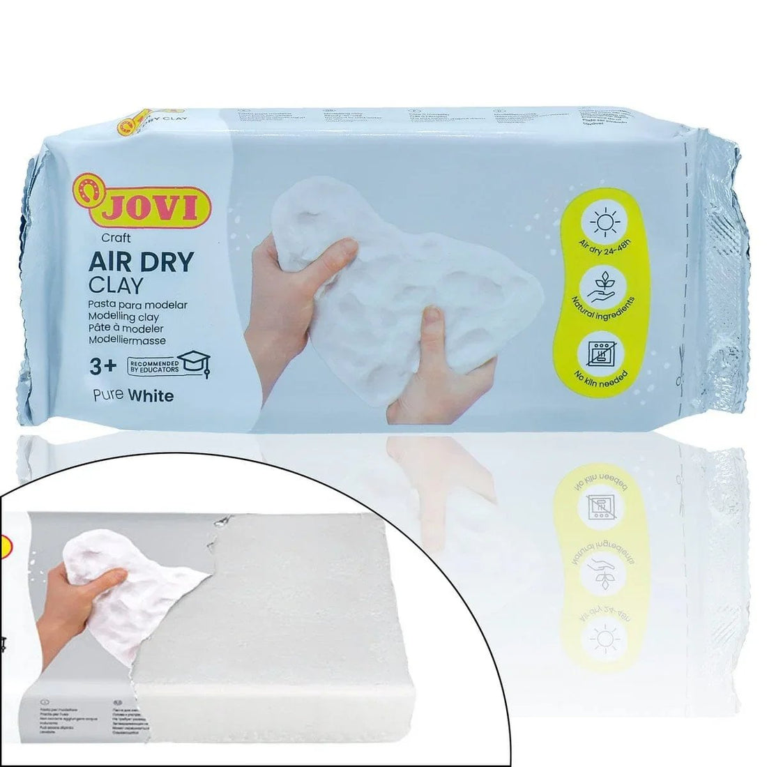 jags-mumbai Clay Jovi Air Hardening Bar 250 GR. White Art83