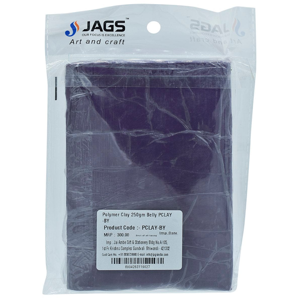 jags-mumbai Clay Polymer Clay 250gm Belly PCLAY-BY