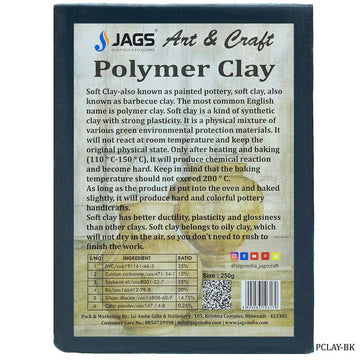 Polymer Clay 250gm Black  PCLAY-BK