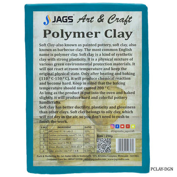 jags-mumbai Clay Polymer Clay 250gm Deep Green PCLAY-DGN