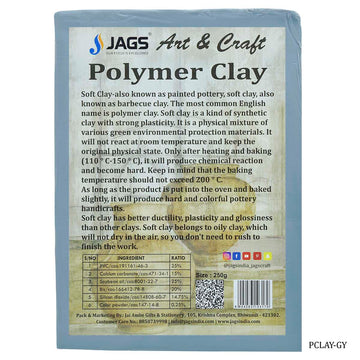 Polymer Clay 250gm Gray PCLAY-GY