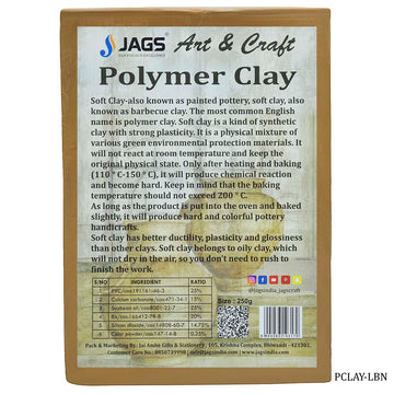 Polymer Clay 250gm Light Brown PCLAY-LBN