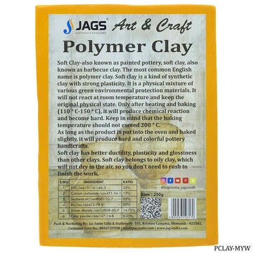 Polymer Clay 250gm Mango Yellow Color  PCLAY-MYW