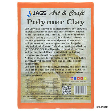 Polymer Clay 250gm Orange PCLAY-OE