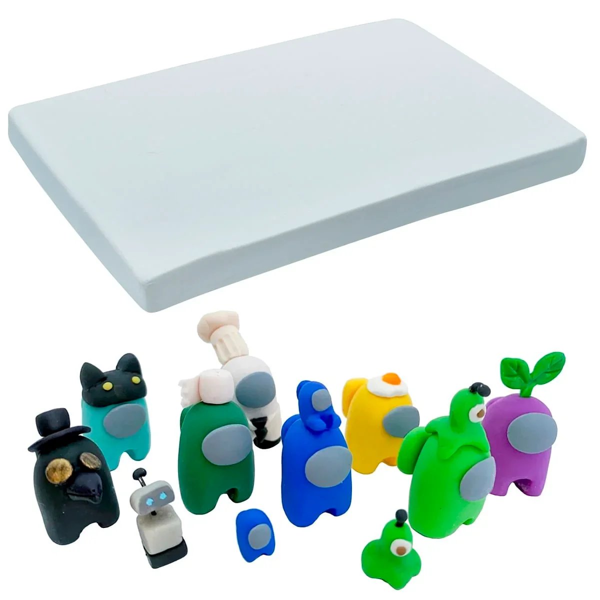 jags-mumbai Clay Polymer Clay 250gm White PCLAY-WE