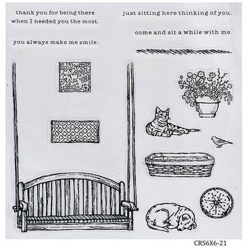 Clear Rubber Stamp 6*6 021