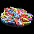 jags-mumbai Clip Bold Statements: Wooden Clip Set - 100 Pcs Big Colorful Clips (45mm)