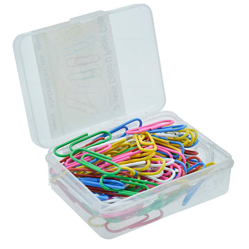 Colorful Assorted Paper Clips - 28MM, 40 Grams (CUPC28MM)