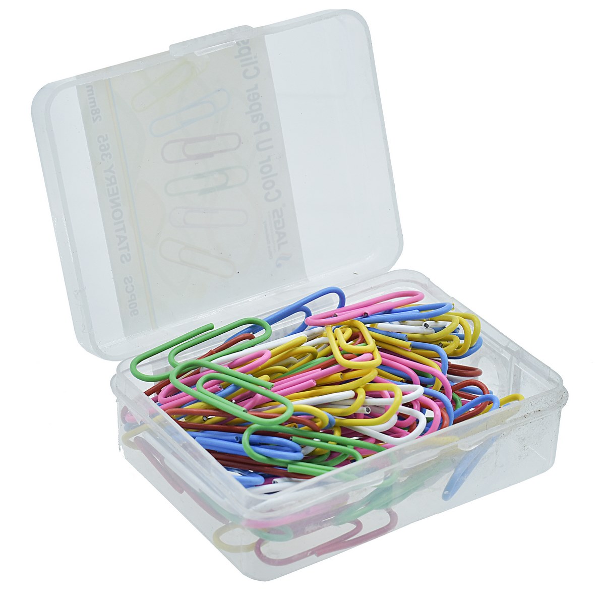 jags-mumbai Clip Colorful Assorted Paper Clips - 28MM, 40 Grams (CUPC28MM)