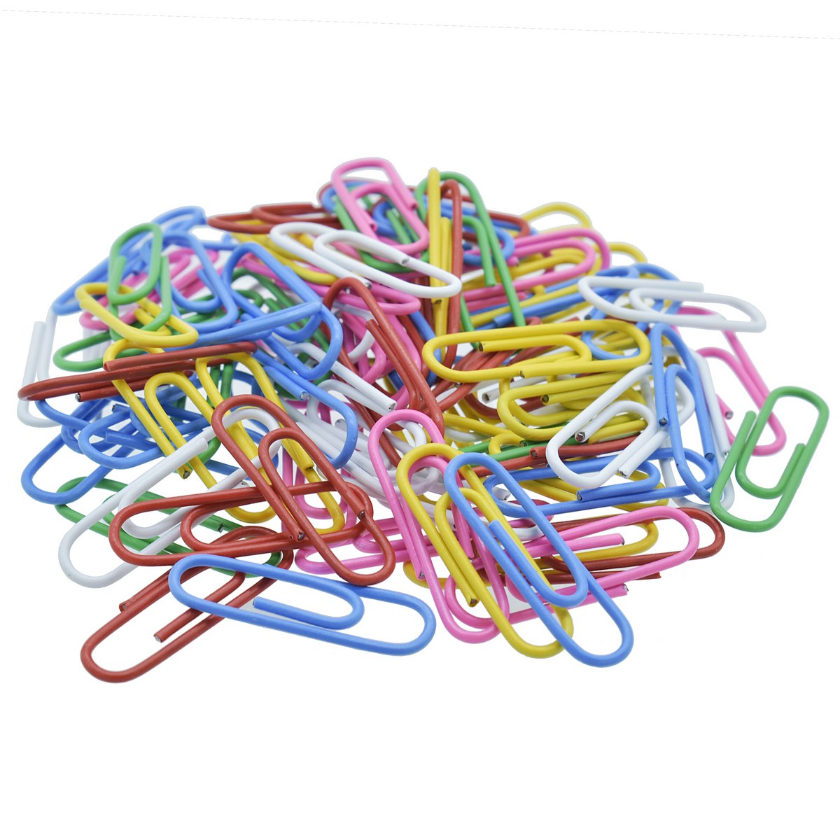 jags-mumbai Clip Colorful Assorted Paper Clips - 28MM, 40 Grams (CUPC28MM)