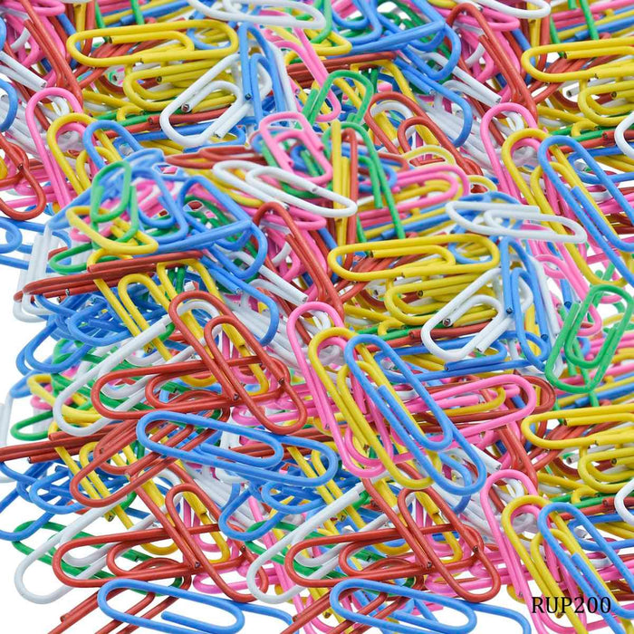Vibrant Assorted Colors Paper Clips - 28MM, 1kg (RUP200)