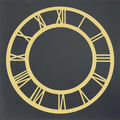 jags-mumbai Clock Accessories Acrylic Clock Frame Roman Nos Gold 8Inch ACFR800