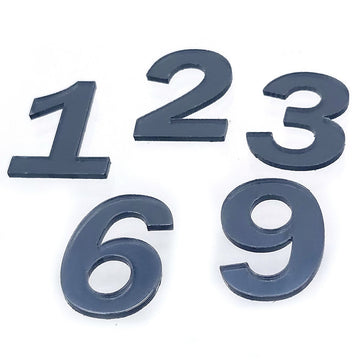 1 inch Acrylic Number For Clock grey 3,6,9,12