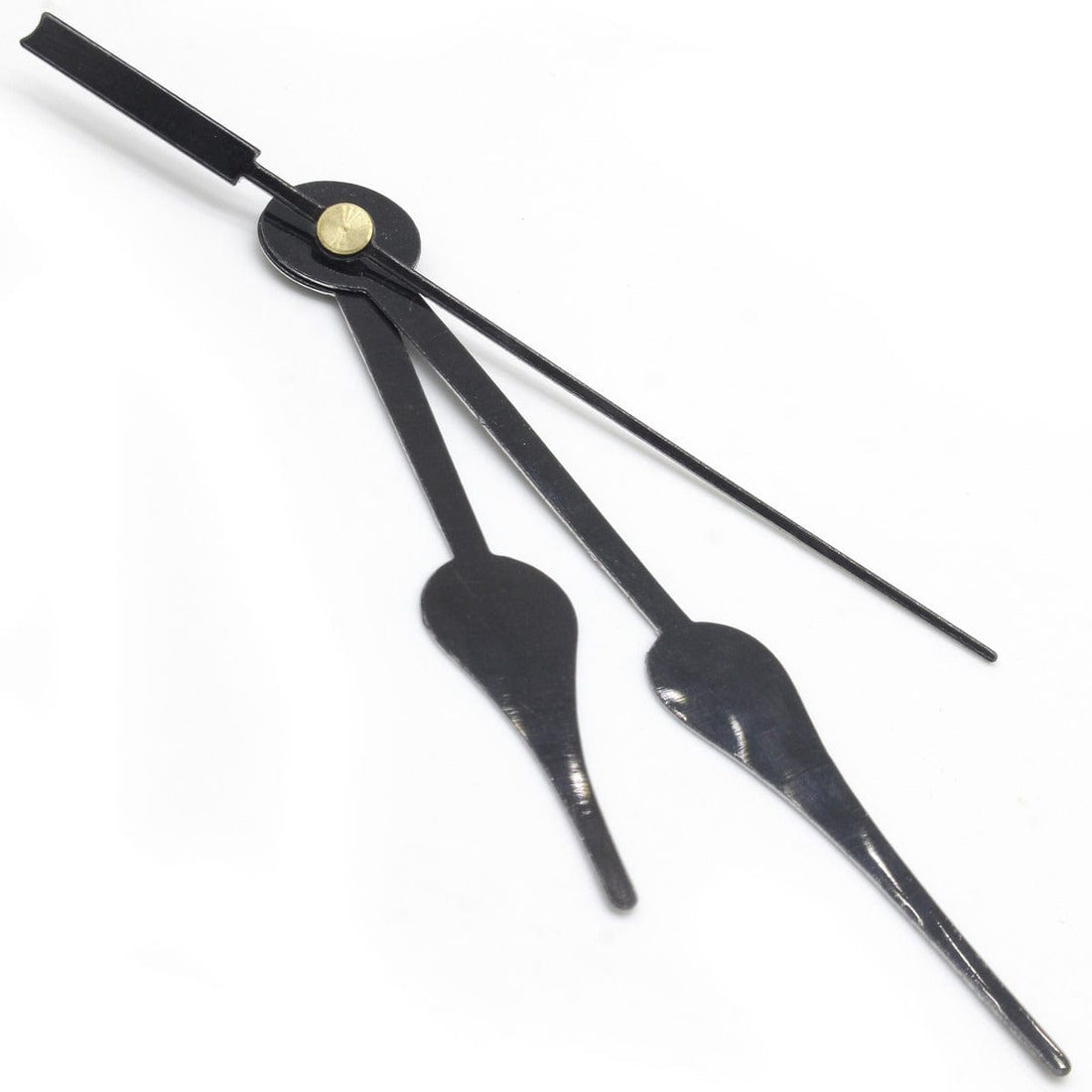 jags-mumbai Clock Making Material 13.5cm  Long Spade Hands for DIY Clock hands black colour