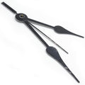 jags-mumbai Clock Making Material 13.5cm  Long Spade Hands for DIY Clock hands black colour