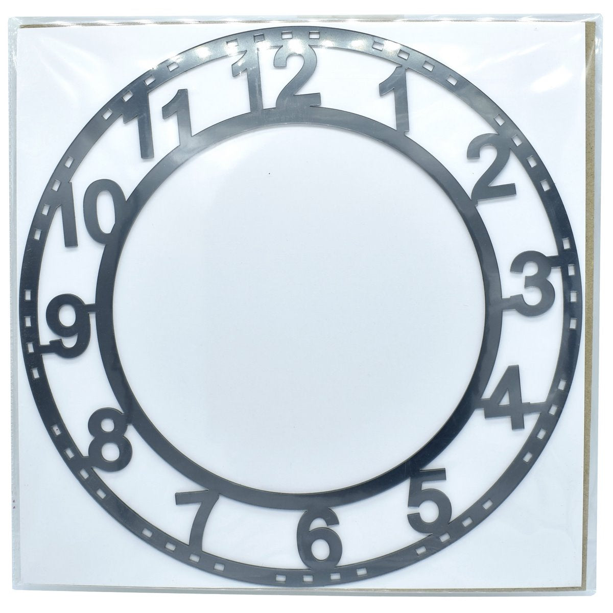 jags-mumbai Clock Making Material Acrylic clock frame number grey 8 inch