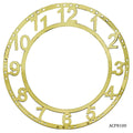 jags-mumbai Clock Making Material Acrylic Clock Frame Numerical Gold 10Inch