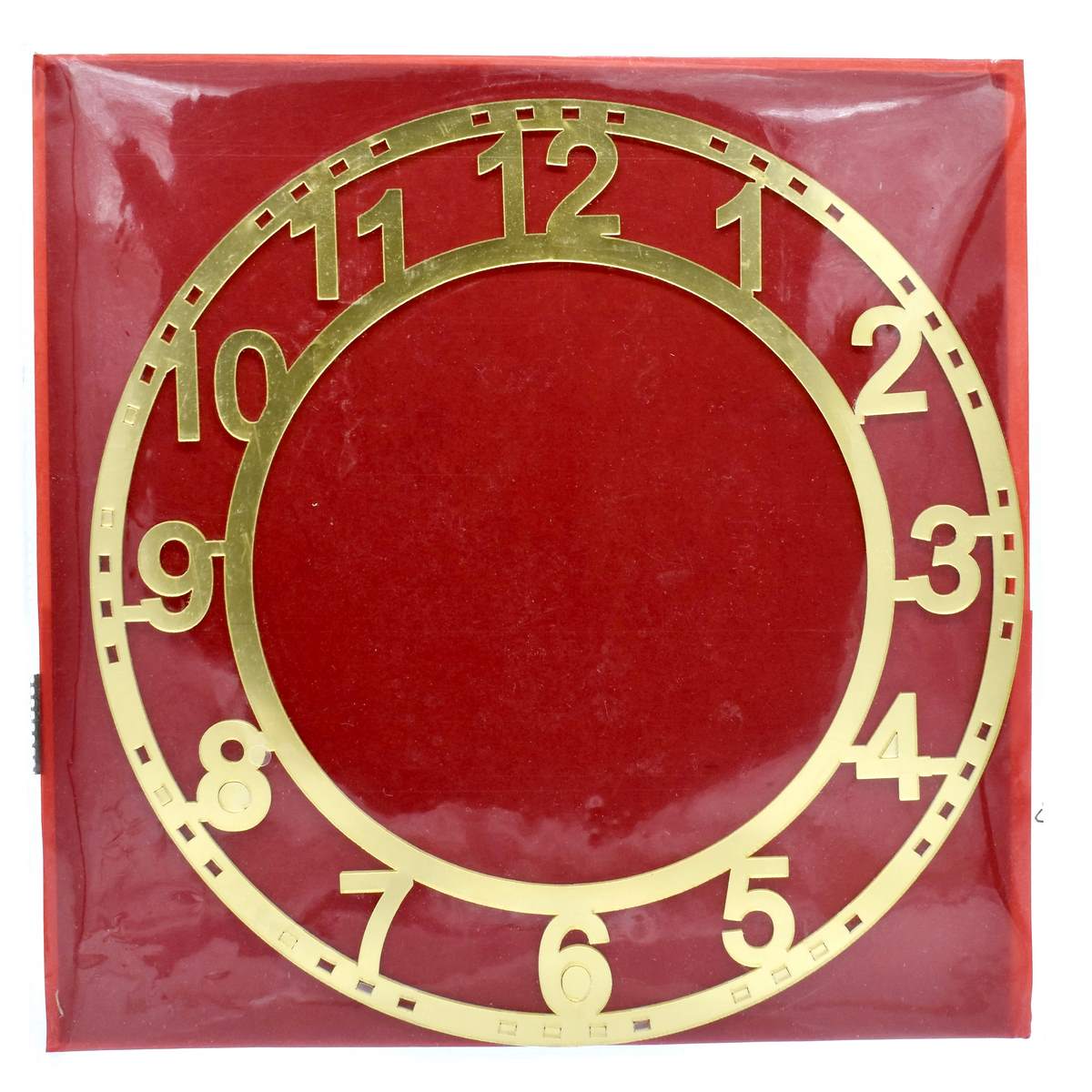 jags-mumbai Clock Making Material Acrylic Clock Frame Numerical Gold 8Inch