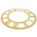 jags-mumbai Clock Making Material Acrylic clock frame Roman Nos Gold 10 inch