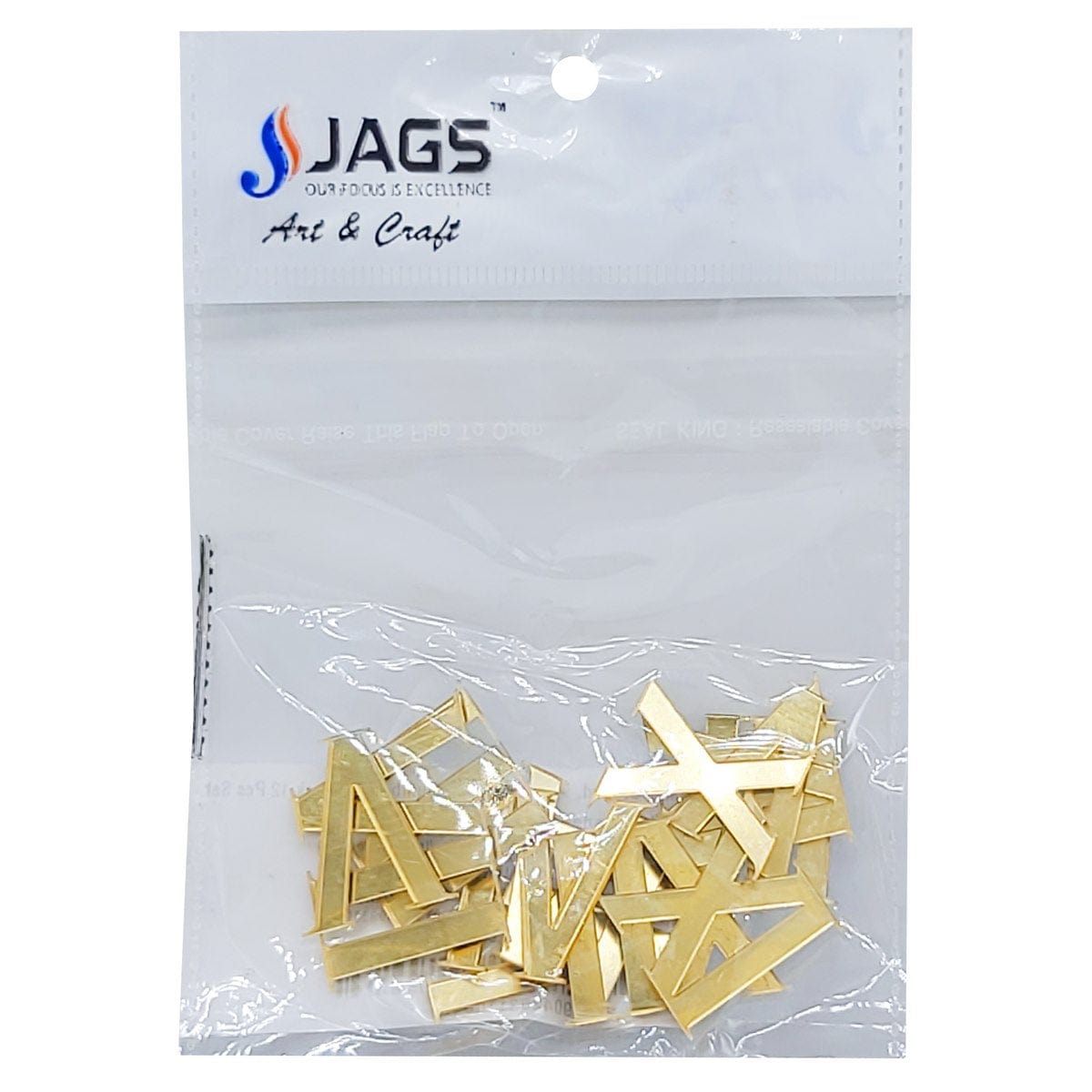 jags-mumbai Clock Making Material Acrylic Roman Number For Clock Gold 12PcSet