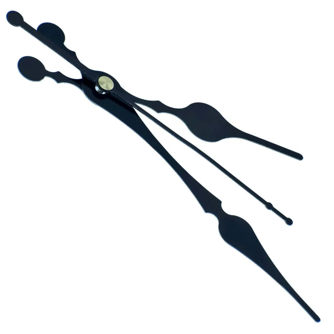 jags-mumbai Clock Making Material Clock Hands Set 13 To 22MM Big Black 163BK