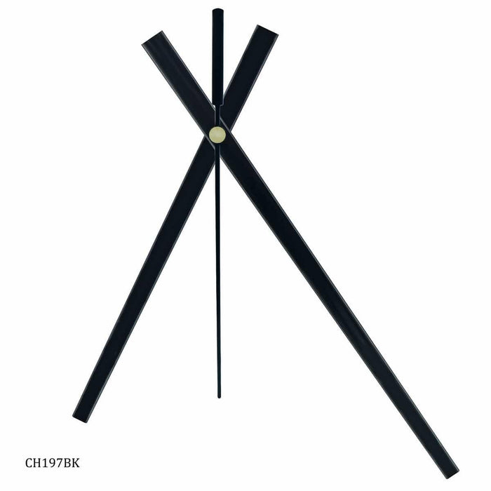 Clock Hands Set Big Jumbo Black CH197BK