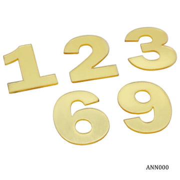 Clock numbers 12-3-6-9 Rose Gold  1 INCH