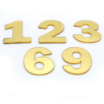 Clock numbers 12-3-6-9 Rose Gold  1 INCH