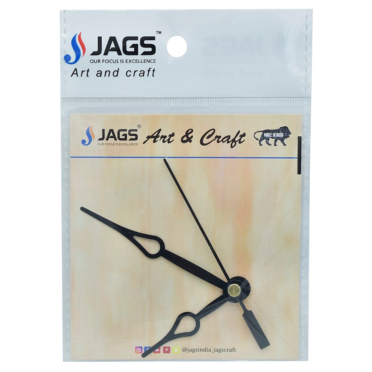 jags-mumbai Clock Making Material Small Clock Hands for DIY Clock Hands