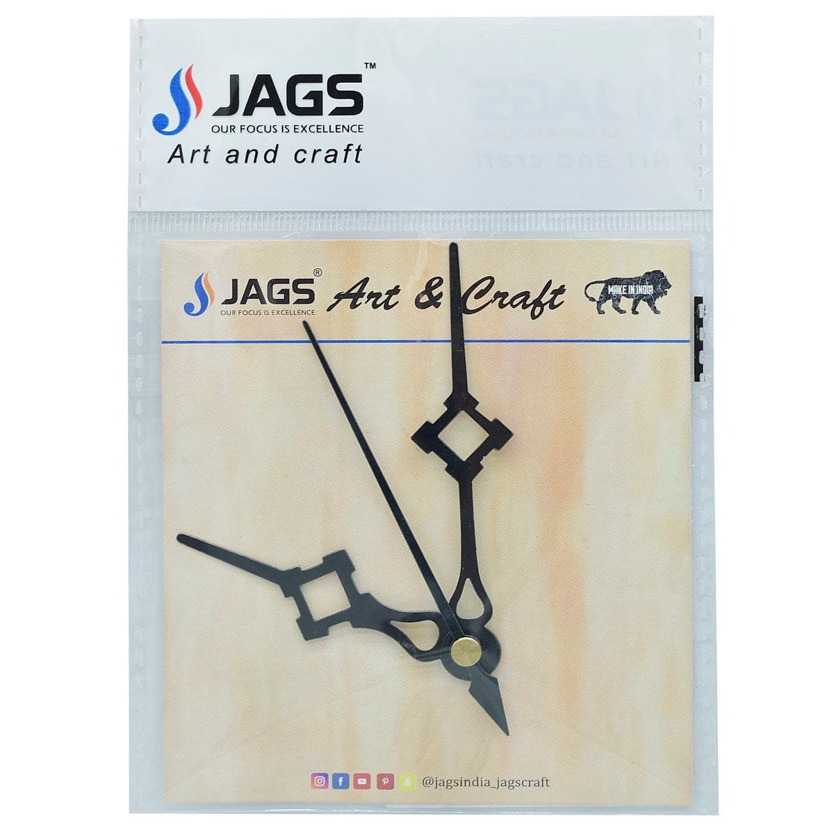 jags-mumbai Clock Making Material Small Clock Hands for DIY Clock Hands