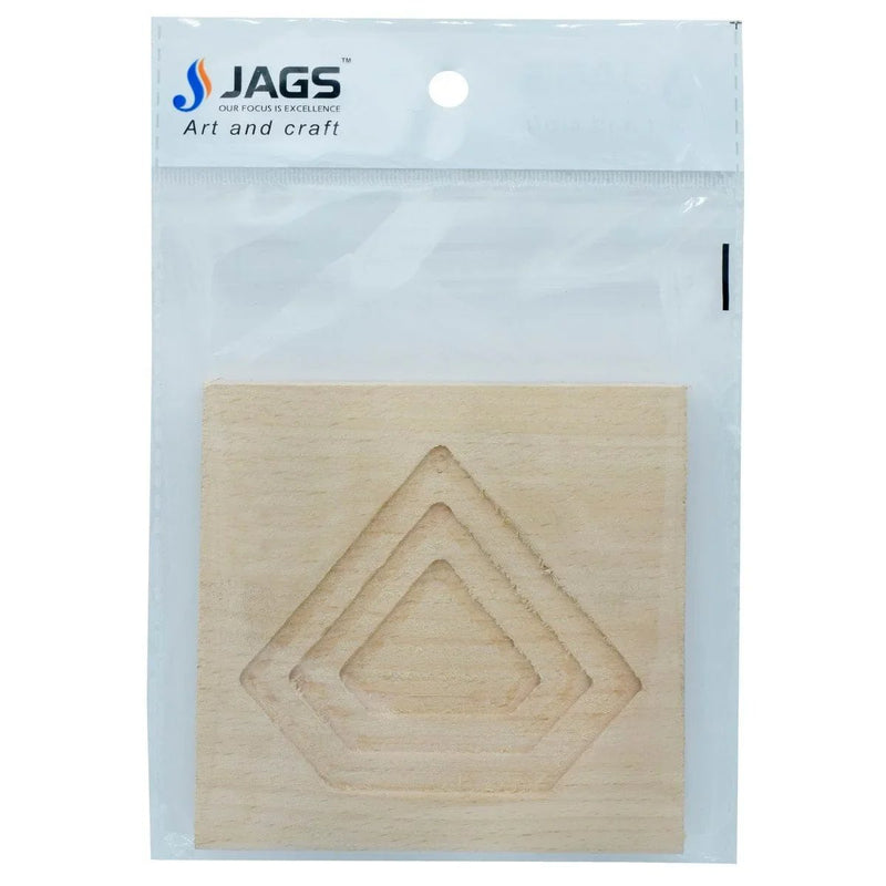 jags-mumbai Coasters 3D Wooden Tea Coaster Square 3WTC11