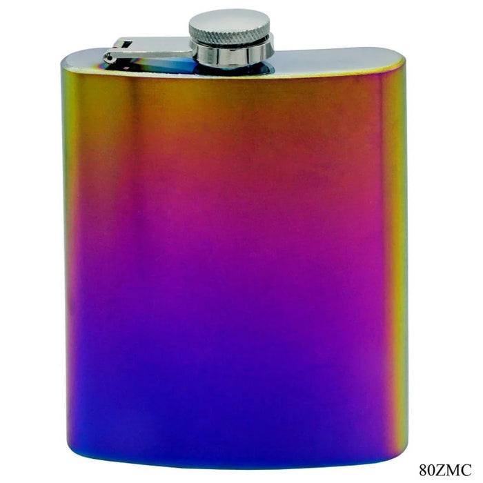 Elegant Wine Bottle Stainless Steel Hip Flask - Colourful 8oz Capacity