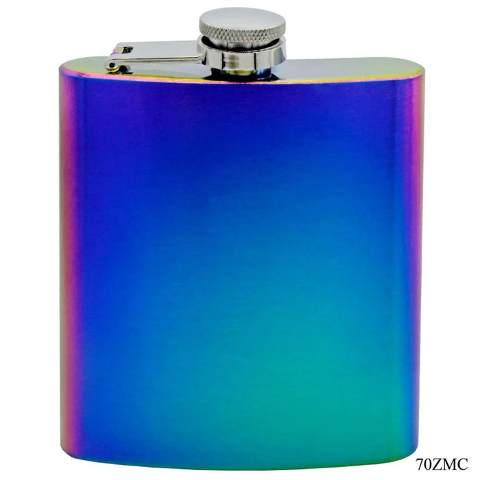 Elegant Wine Bottle Stainless Steel Hip Flask in Colour 70ZMC - The Perfect Accessory for Wine Enthusiasts