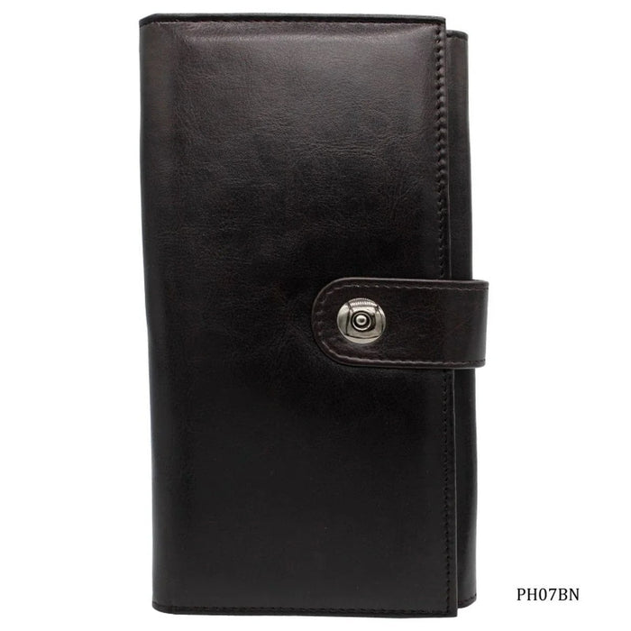 Leatherette Passport Holder Broun PH07BN