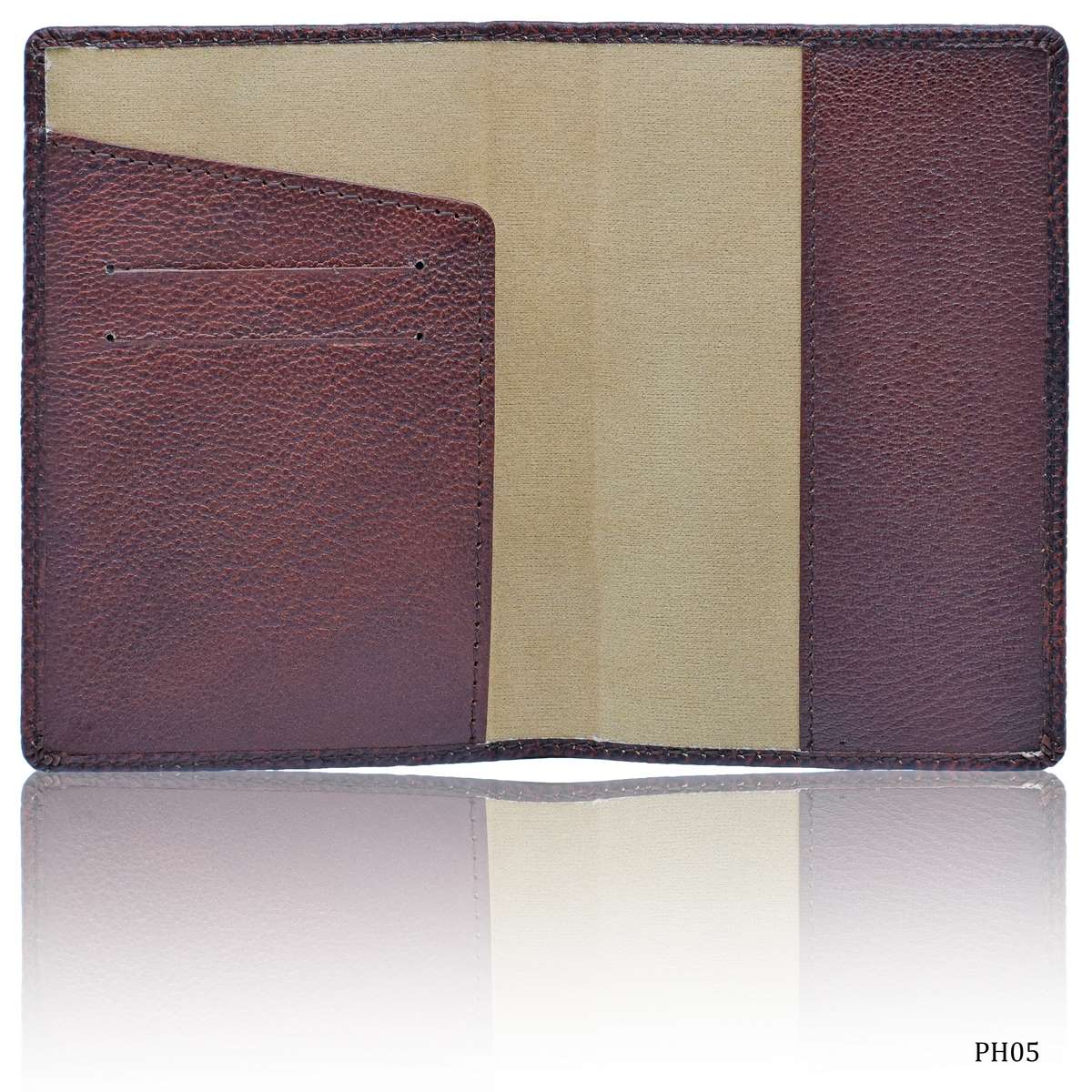 jags-mumbai Corporate Gift set Leatherette Passport Holder Brown