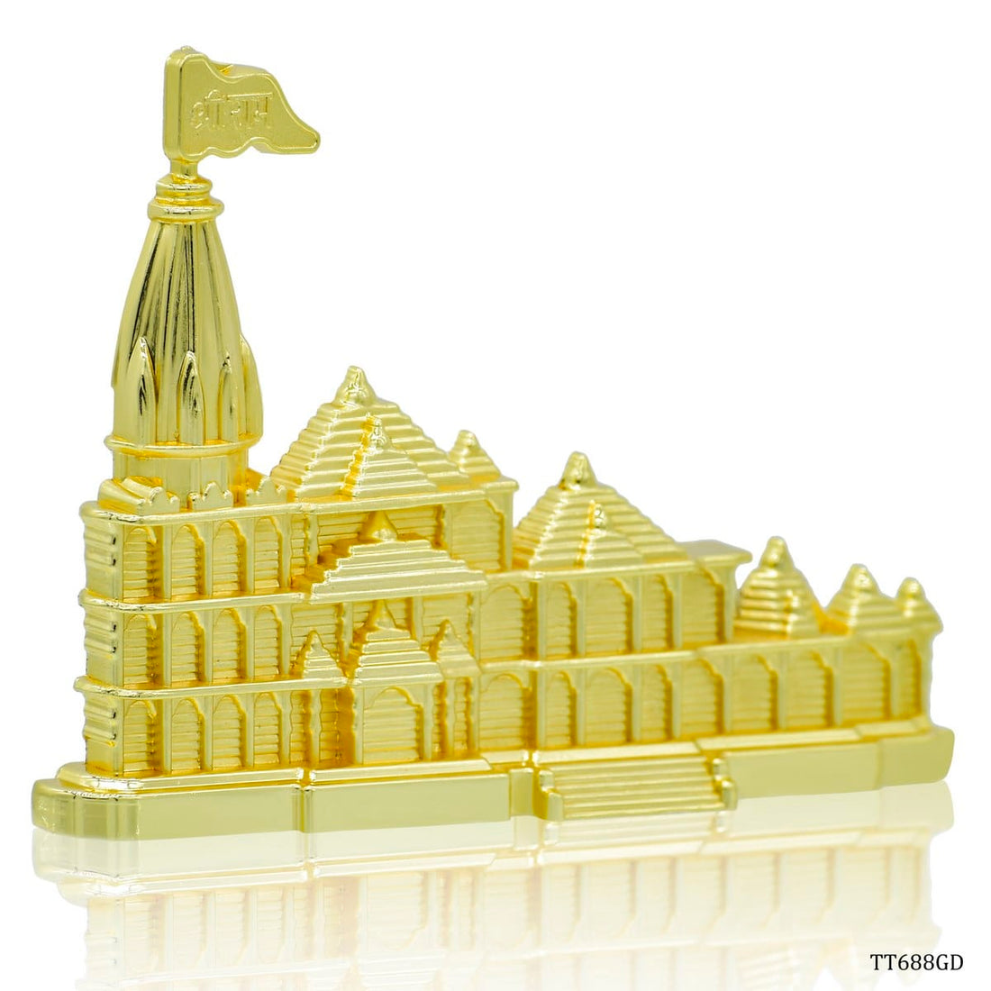 jags-mumbai Corporate Gift set Table Top Ram Mandir Gold