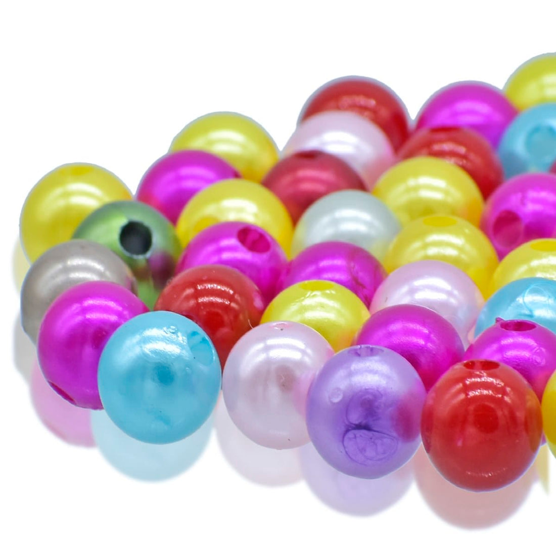 jags-mumbai Beads Jags Craft Beads Multi Colour 25gm 12MM CPMC-5